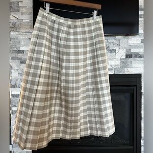Plaid A-Line Skirt